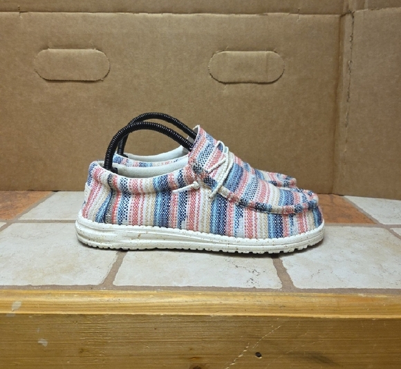 Hey Dude Multicolor Striped Sneakers - Picture 6 of 8